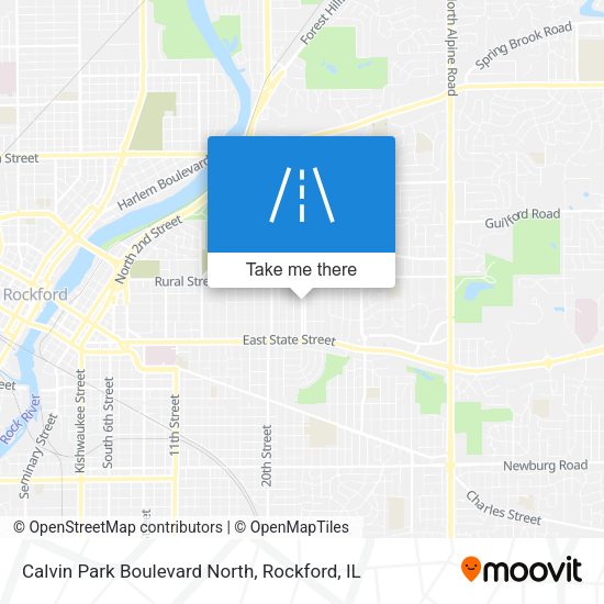 Calvin Park Boulevard North map