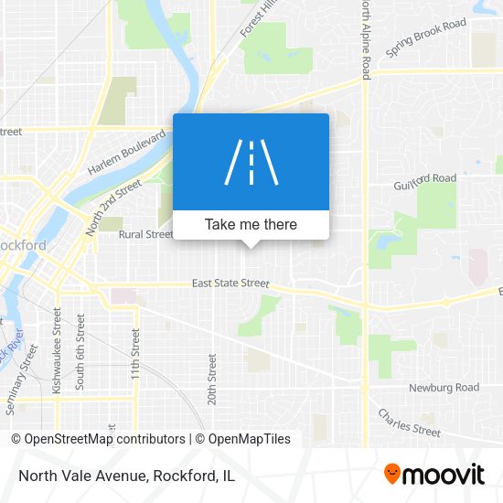 North Vale Avenue map