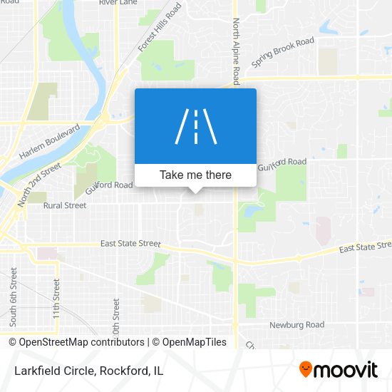 Mapa de Larkfield Circle