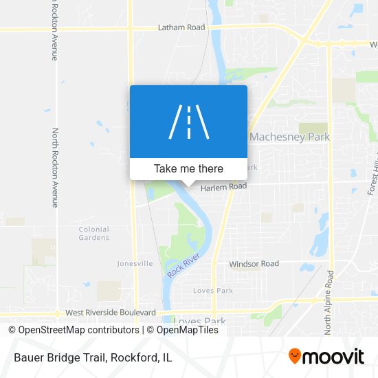 Mapa de Bauer Bridge Trail