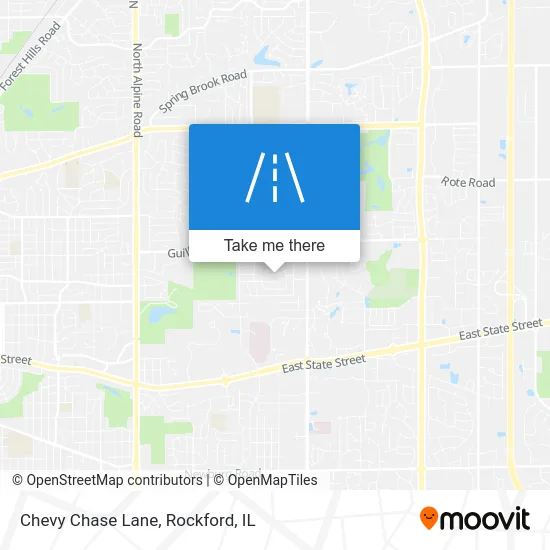Chevy Chase Lane map