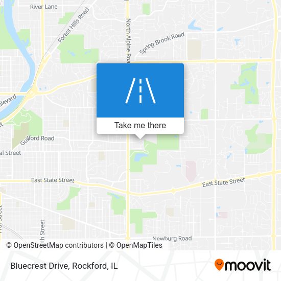 Mapa de Bluecrest Drive