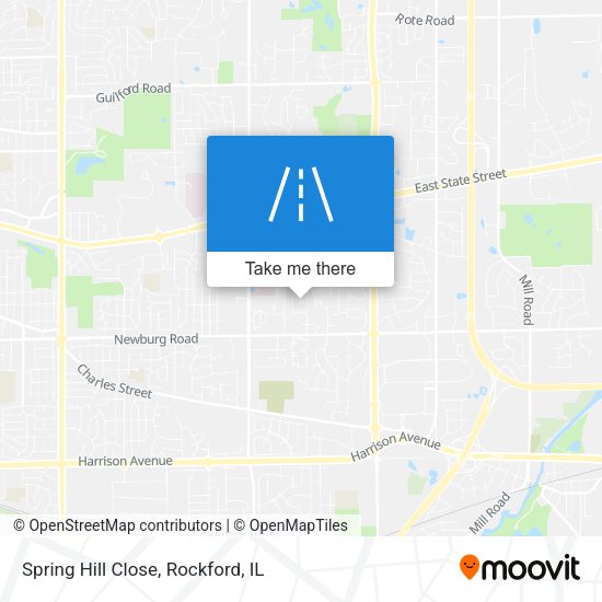 Mapa de Spring Hill Close