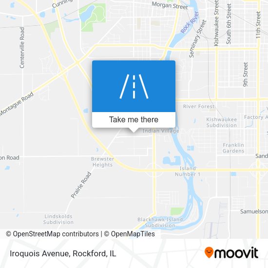 Mapa de Iroquois Avenue