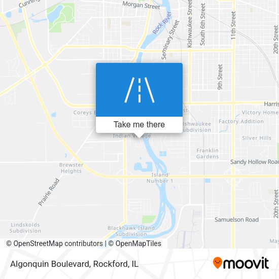 Mapa de Algonquin Boulevard