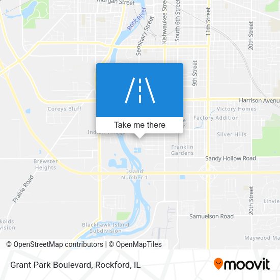 Grant Park Boulevard map