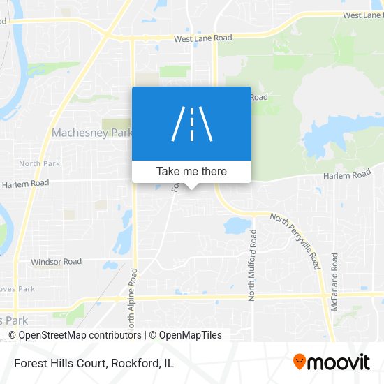 Mapa de Forest Hills Court