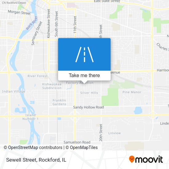 Mapa de Sewell Street