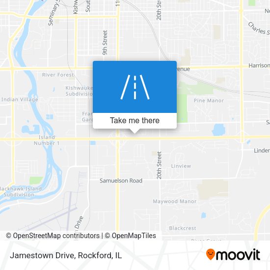 Mapa de Jamestown Drive