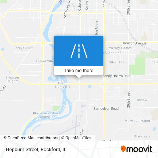 Hepburn Street map