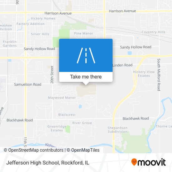 Jefferson High School map