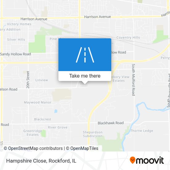 Mapa de Hampshire Close