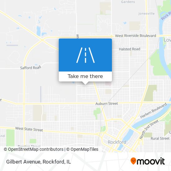 Gilbert Avenue map