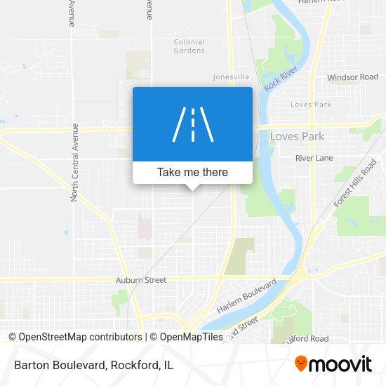 Barton Boulevard map