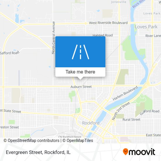 Mapa de Evergreen Street