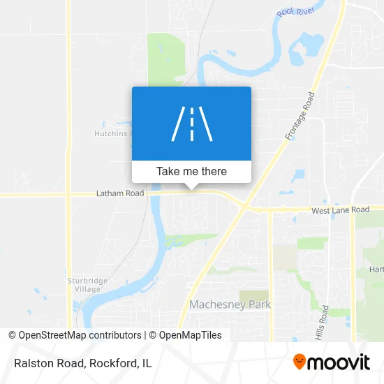 Ralston Road map