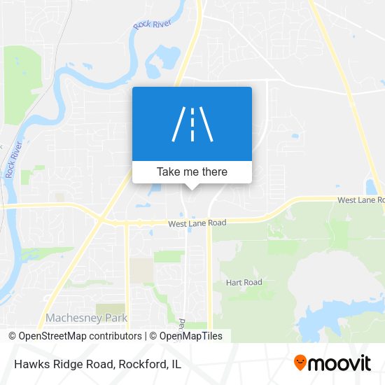 Mapa de Hawks Ridge Road