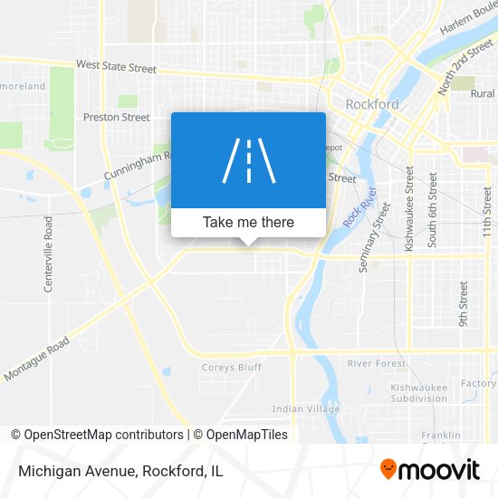 Mapa de Michigan Avenue