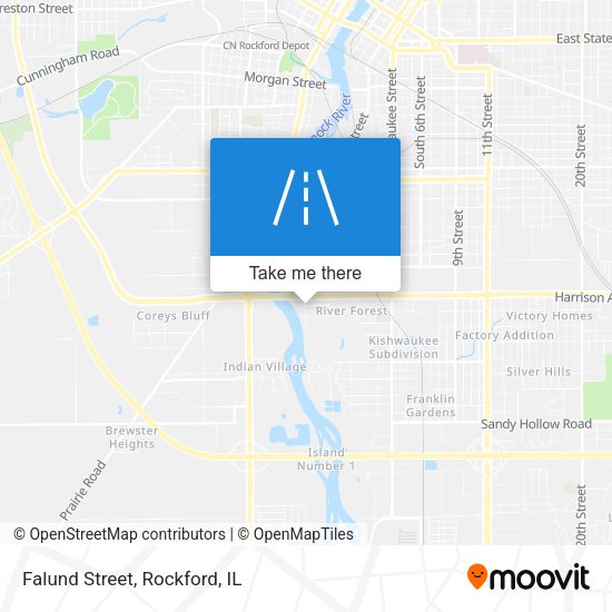 Mapa de Falund Street