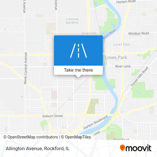 Allington Avenue map
