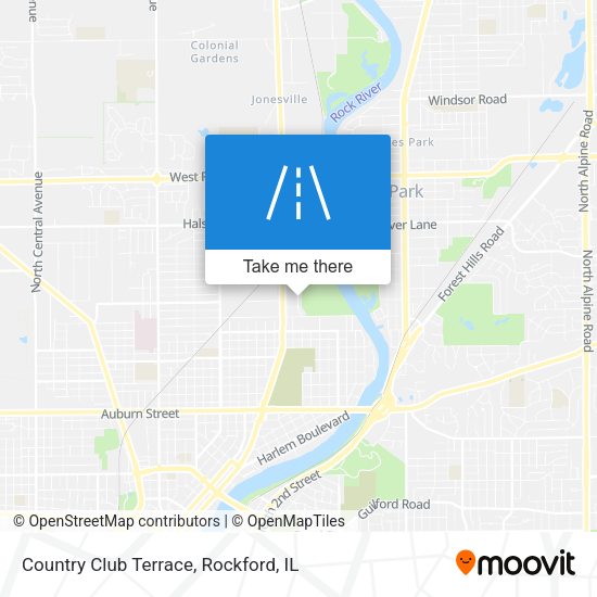 Country Club Terrace map