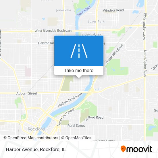 Mapa de Harper Avenue