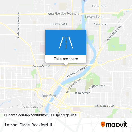 Latham Place map