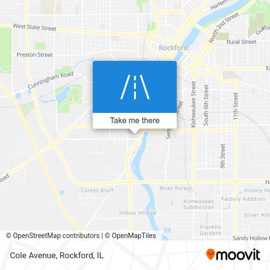 Mapa de Cole Avenue