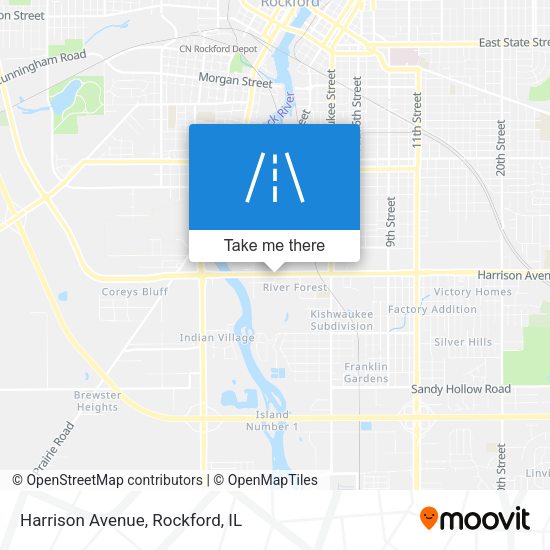 Mapa de Harrison Avenue