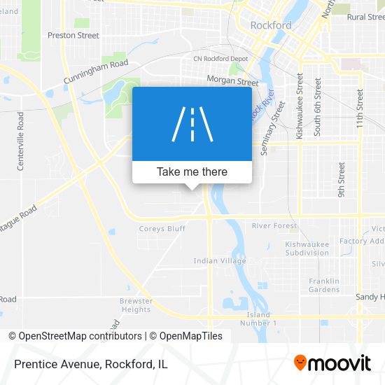 Mapa de Prentice Avenue