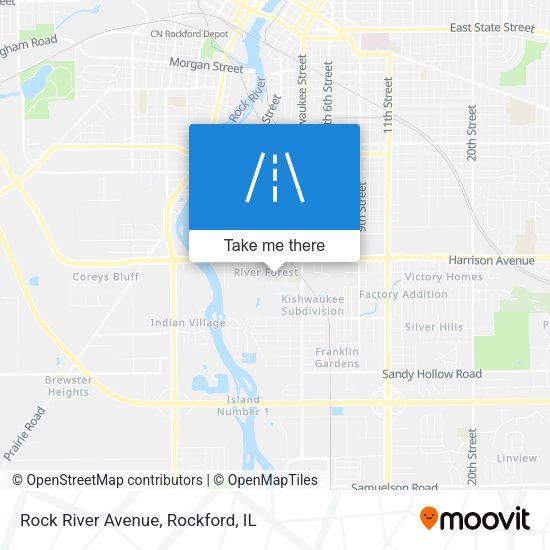 Mapa de Rock River Avenue