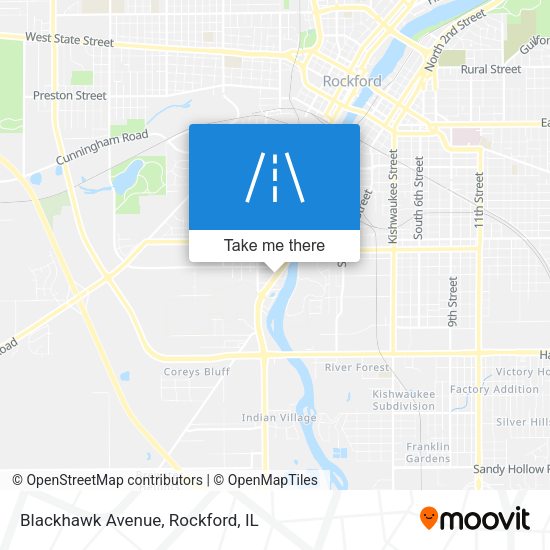 Blackhawk Avenue map