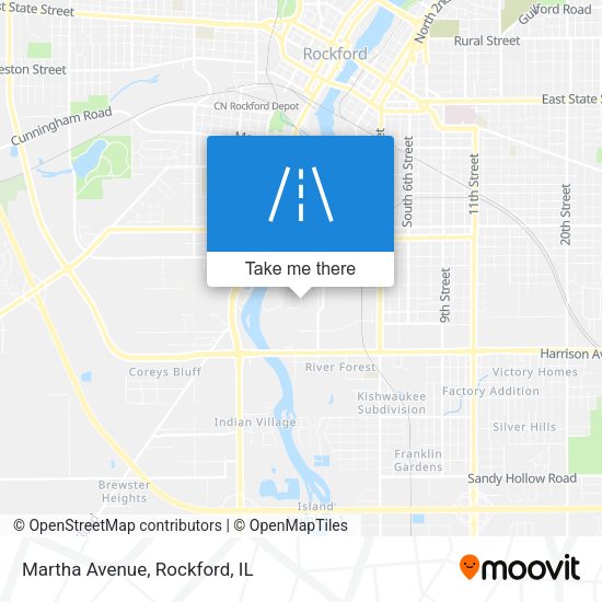 Mapa de Martha Avenue