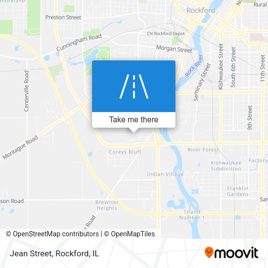 Mapa de Jean Street