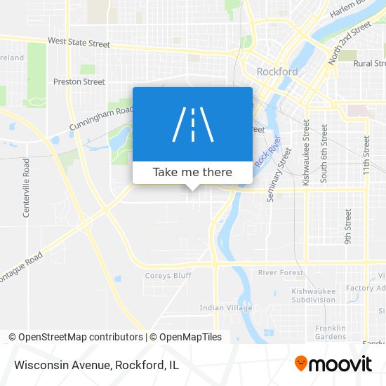 Wisconsin Avenue map