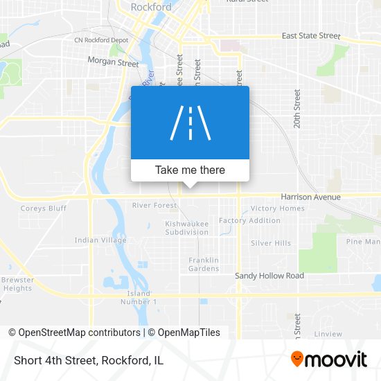 Mapa de Short 4th Street