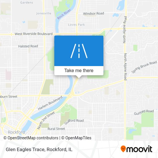 Glen Eagles Trace map
