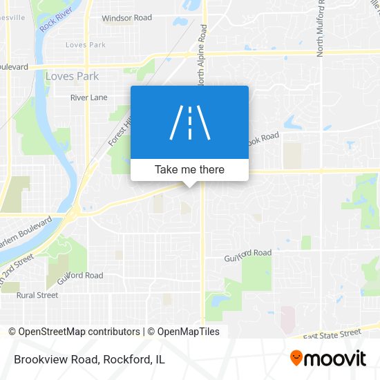 Brookview Road map