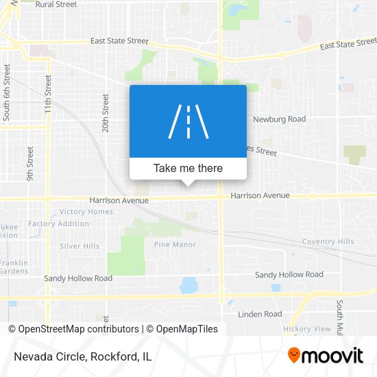 Mapa de Nevada Circle