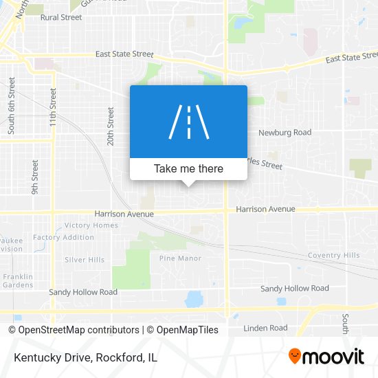 Mapa de Kentucky Drive