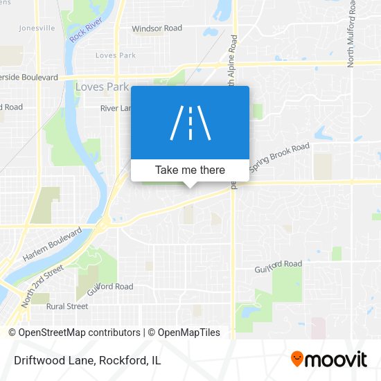 Mapa de Driftwood Lane