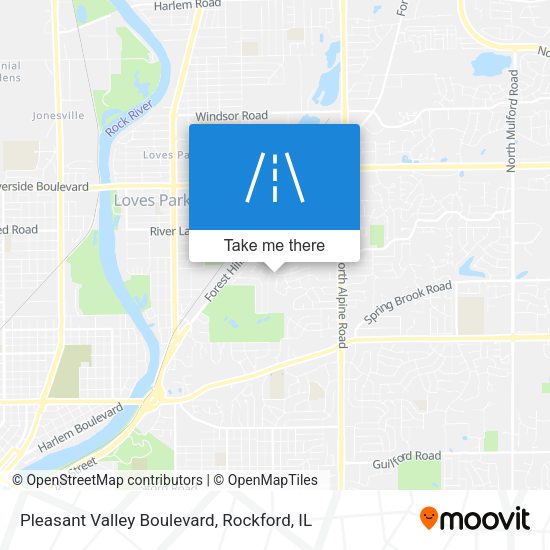 Mapa de Pleasant Valley Boulevard