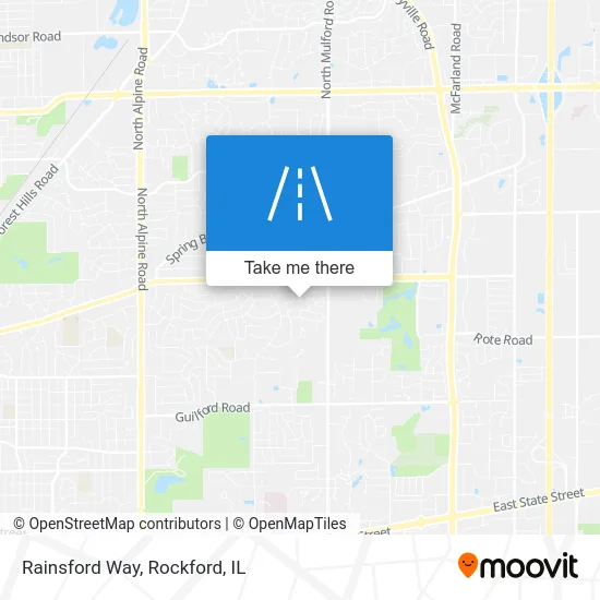 Rainsford Way map