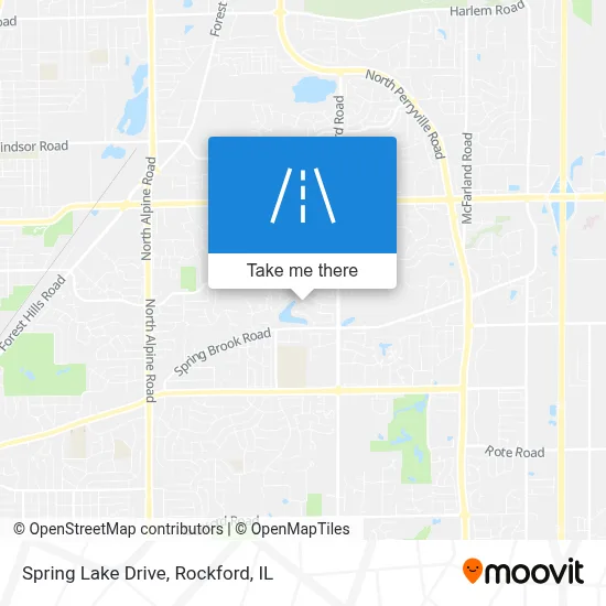Spring Lake Drive map