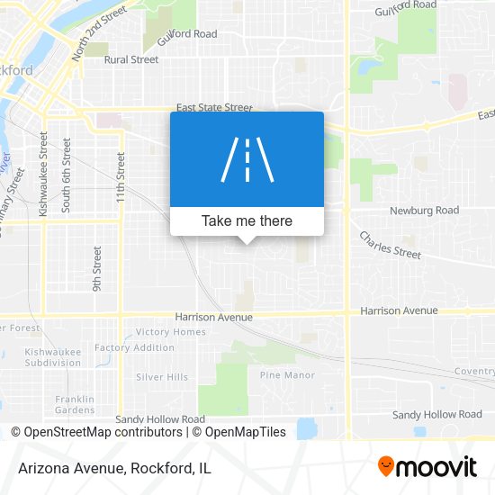 Mapa de Arizona Avenue