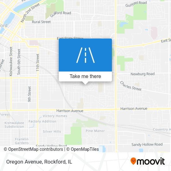 Mapa de Oregon Avenue