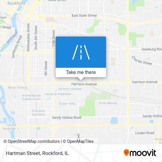 Hartman Street map