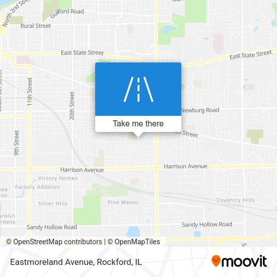 Mapa de Eastmoreland Avenue