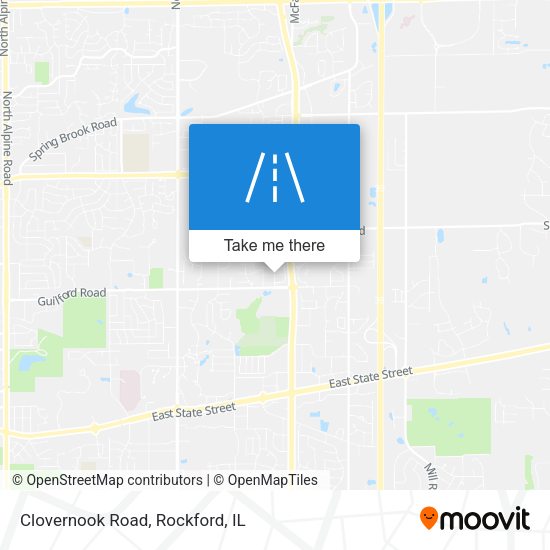 Mapa de Clovernook Road