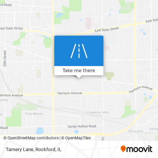 Tamery Lane map